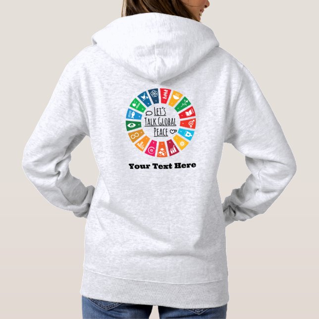 Sudadera Regalos Motivacionales Personalizados Modernos y E (Reverso)