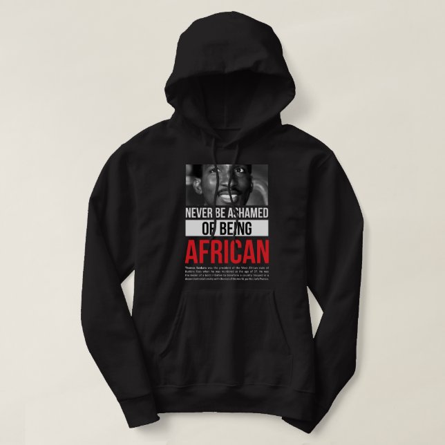 Sudadera Regalos Para Mujeres Thomas Revolutionary Sankara  (Diseño del anverso)