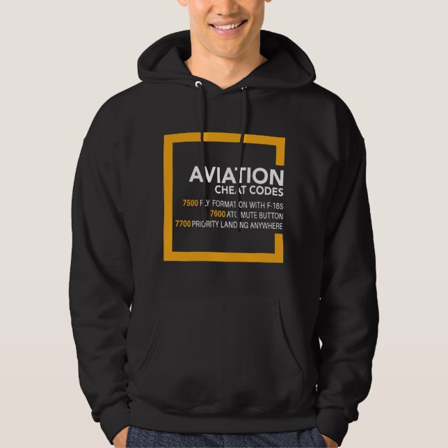 Sudadera Regalos para operadores de pilotos de ATC Códigos  (Anverso)