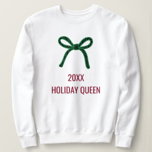 Sudadera Regalos personalizados de lazo verde de Navidad Co