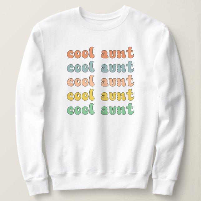 Sudadera Regalos retro modernos de la tía de Guay (Anverso del diseño)