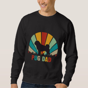 Sudadera Regalos Retro Pug Dad - Gracioso Pug Padre y x27;s