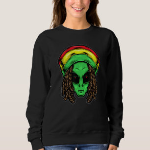 Sudadera Reggae Alien Rasta Rastafari Bandera Rastacap Tam 