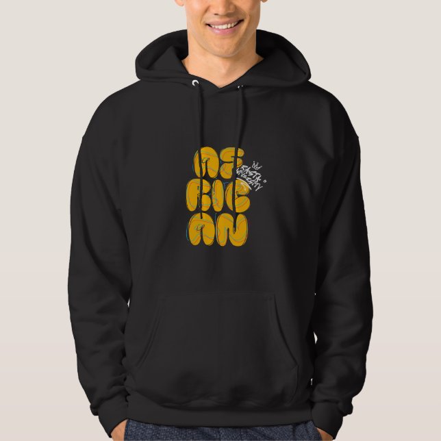 Sudadera Reggae estilo graffiti africano de la Universidad  (Anverso)