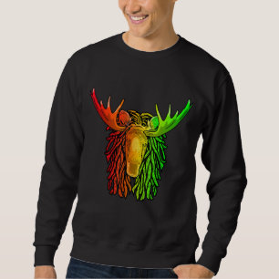 Sudadera Reggae Guay Moose Dreadlocks Rasta Dread Rastafar