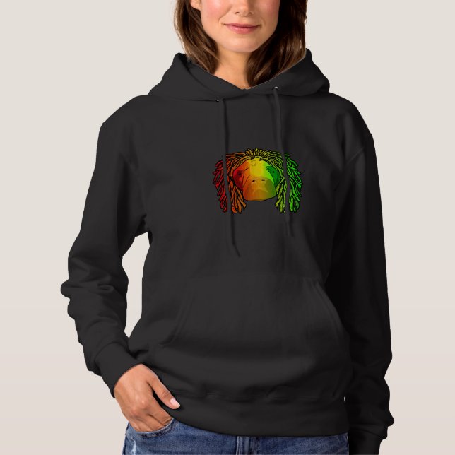 Sudadera Reggae Hombre Fresco Manatí Dreadlocks Dreadlocks  (Anverso)