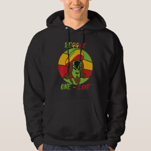 Sudadera Reggae Love Alien Jamaica Souvenir Rasta Music Ras