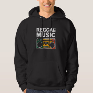 Sudadera Reggae Music Boombox raíces retro vintage Rasta Gr