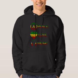 Sudadera Reggae Music Love Peace Music Rastafarian Jamaica