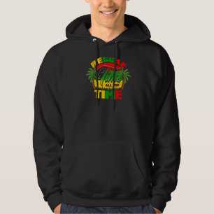 Sudadera Reggae Time Todo El Tiempo Reggae Rasta Music
