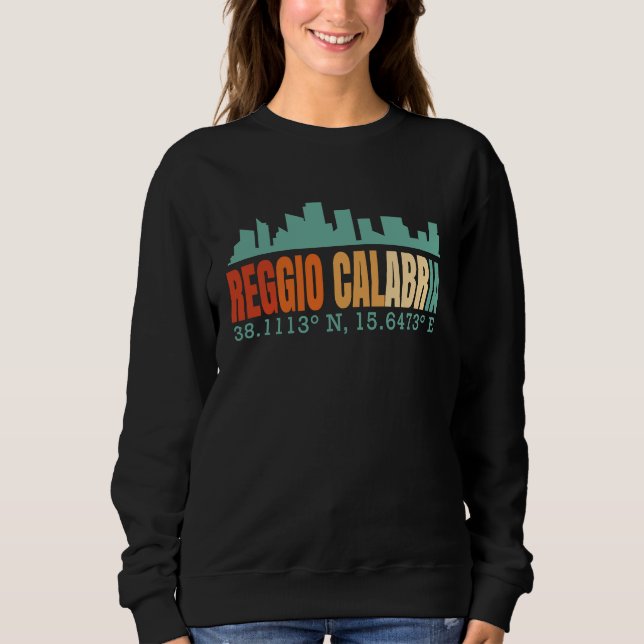 Sudadera Reggio Calabria Skyline (Anverso)