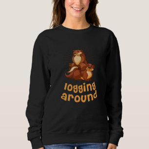 Sudadera Registrando alrededor de Otter Sea Animals Sea Ott