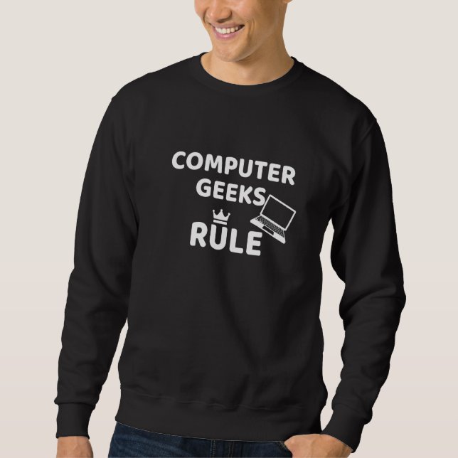 Sudadera Regla de Geeks de Computadora (Anverso)