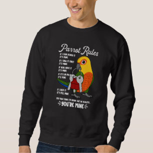 Sudadera Reglas de la Casa de Loros Es Mío Jenday Conure Pr