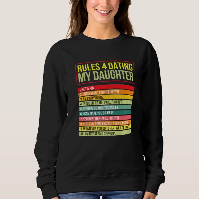 Sudadera Reglas Para Los Diseños Gráficos De Guay De Mi Hij (Anverso)