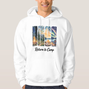 Sudadera Regreso al diseño de camping de Camp Watercolor –