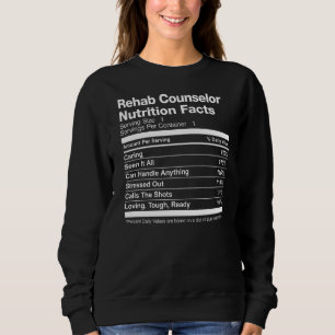 Sudadera Rehab Counselor Nutrition Hacts Funny