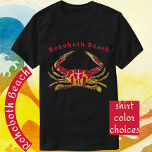 Rehoboth Beach Delaware Red and Gold Ocean Crab