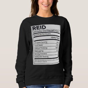 Sudadera Reid Nutrition Information Problement Solucionando
