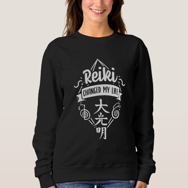 Sudadera Reiki cambió mi vida - Reiki espiritual (Anverso)