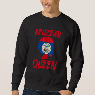 Sudadera Reina Beliceña Bandera de Belice Orgullo Afro Orgu
