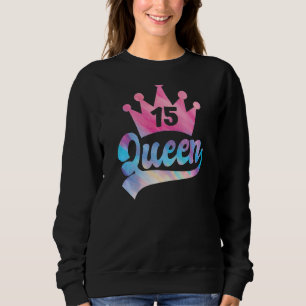 Sudadera Reina Chicas de cumpleaños 15 feliz cumpleaños Fie