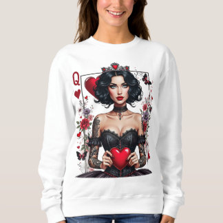 Sudadera Reina de corazones, regalo para ella