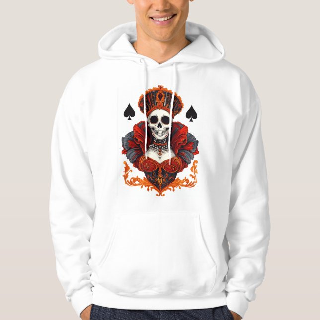 Sudadera Reina de Espadas Calavera (Anverso)