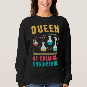 Sudadera Reina de Ingeniería Química Graciosa Ciencia Quími