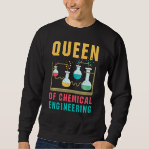 Sudadera Reina de Ingeniería Química Graciosa Ciencia Quími