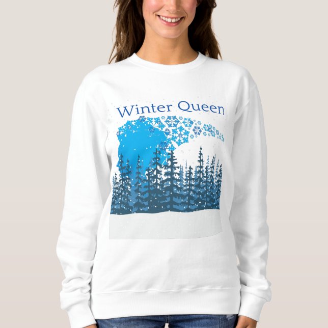 Sudadera Reina de invierno (Anverso)