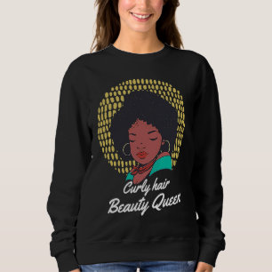 Sudadera Reina de la belleza de pelo rizado Afro Rizado Mel