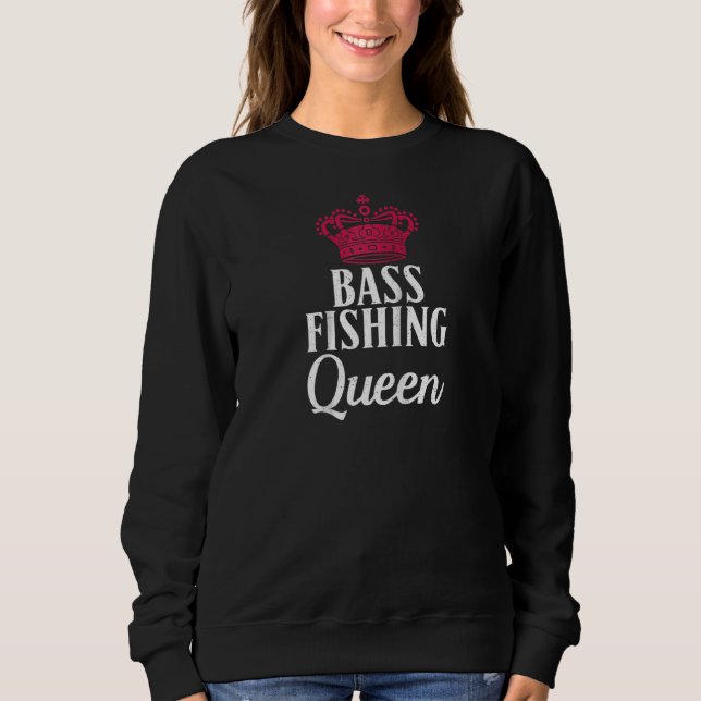 Sudadera Reina de la pesca de bajura pescando en ángulo Rag (Anverso)