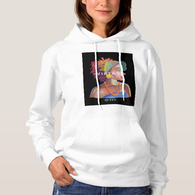 Sudadera Reina de la vintage (Anverso)