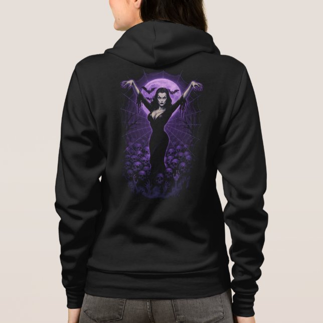 Sudadera Reina de la web - Hoodie de vampiro gótico (Reverso)