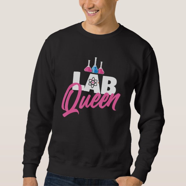 Sudadera Reina de laboratorio - Técnico de laboratorio Médi (Anverso)
