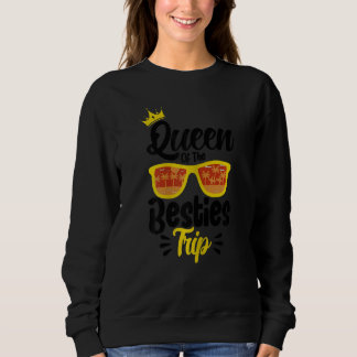 Sudadera Reina de las Mejores Amigas de Viaje de Vacaciones