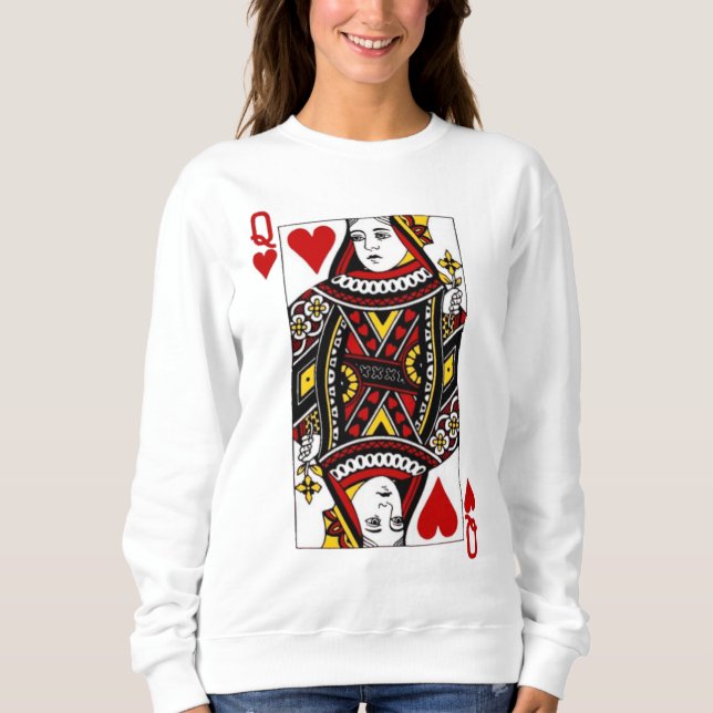 Sudadera Reina de los corazones (Anverso)