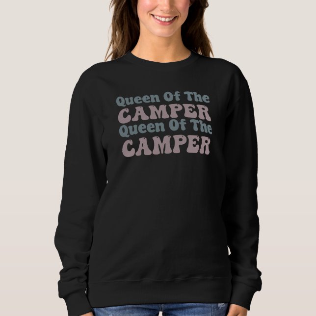 Sudadera Reina del camper- Camping (Anverso)