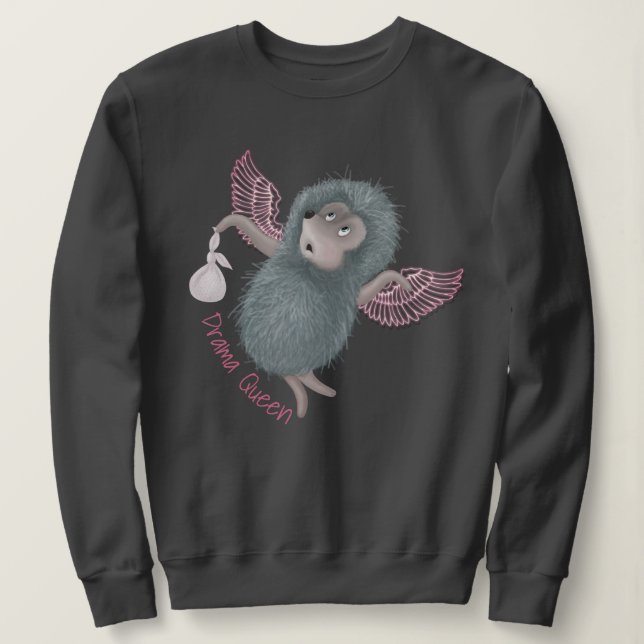 Sudadera Reina del drama (Anverso del diseño)