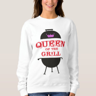 Sudadera Reina Del Grill, Rojo De La Corona Rosa