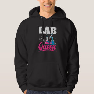 Sudadera Reina del Laboratorio Bióloga Profesora de Ciencia
