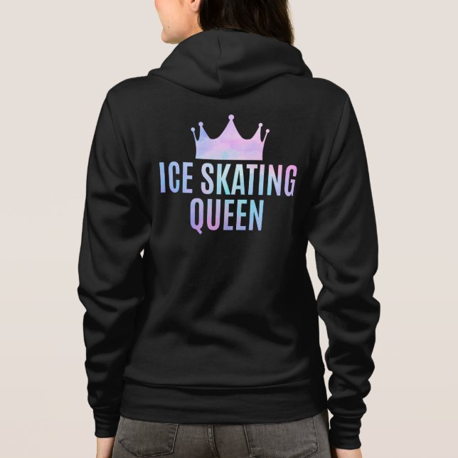 Sudadera Reina del patinaje sobre hielo - Amantes del patin (Reverso)