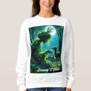 Sudadera Reina dríada del bosque encantado por la noche art