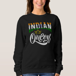 Sudadera Reina India Rey India Bandera de la India Premium