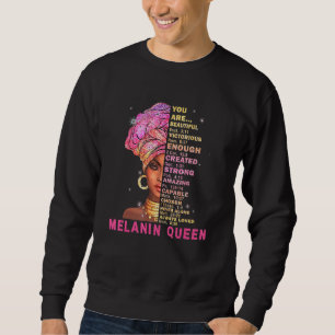 Sudadera Reina Melanin - Poder negro cristiana