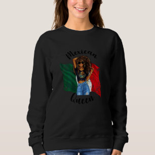 Sudadera Reina Mexicana Pelo Afro Mujer México Mujeres