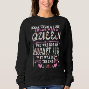 Sudadera Reina Nacida En Agosto De 1990
