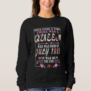 Sudadera Reina Nacida En Julio De 1982