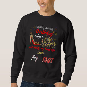 Sudadera Reina Nació En Mayo De 1967, Entrando En Mi Nacimi